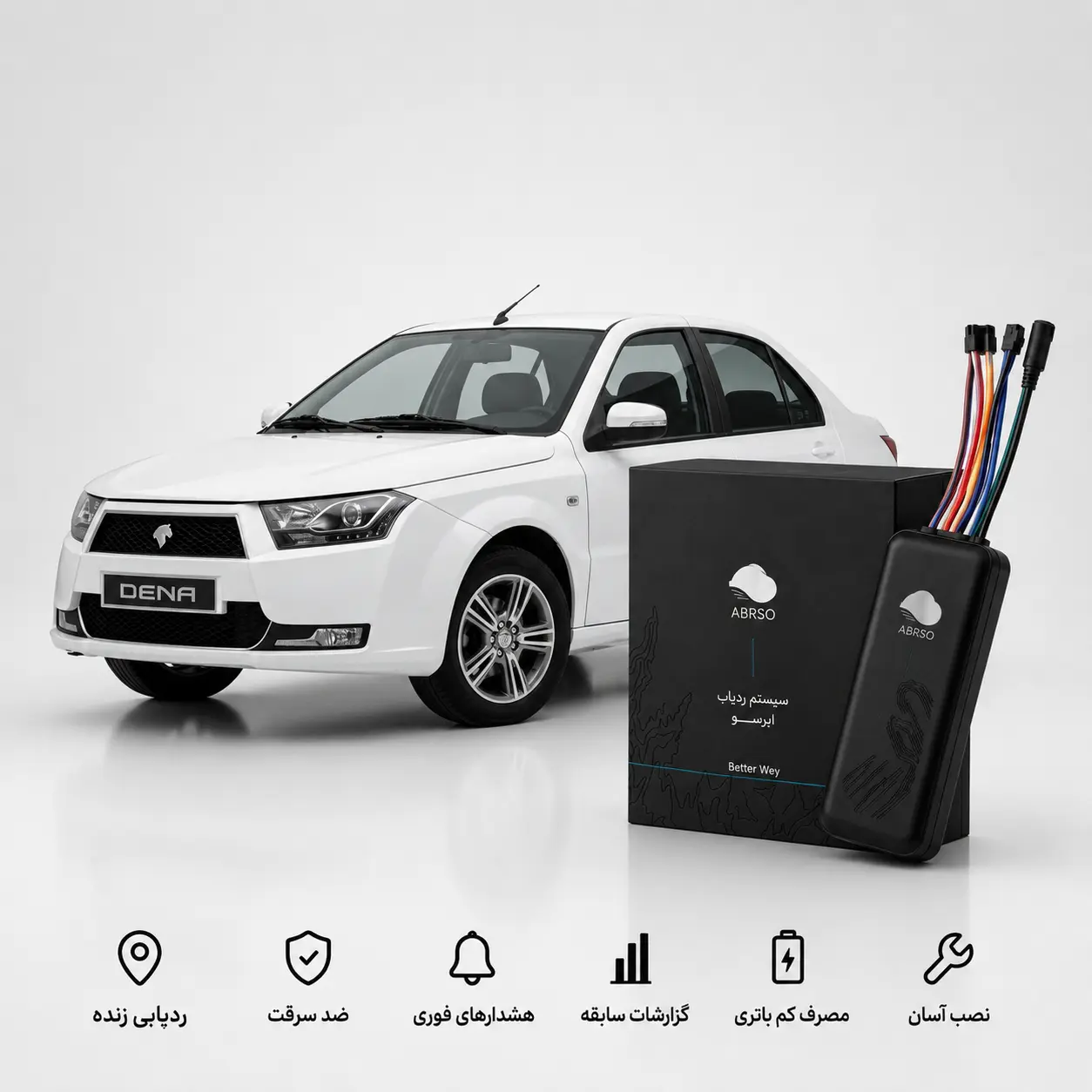 ردیاب GPS ابرسو STS300 مناسب سمند و دنا