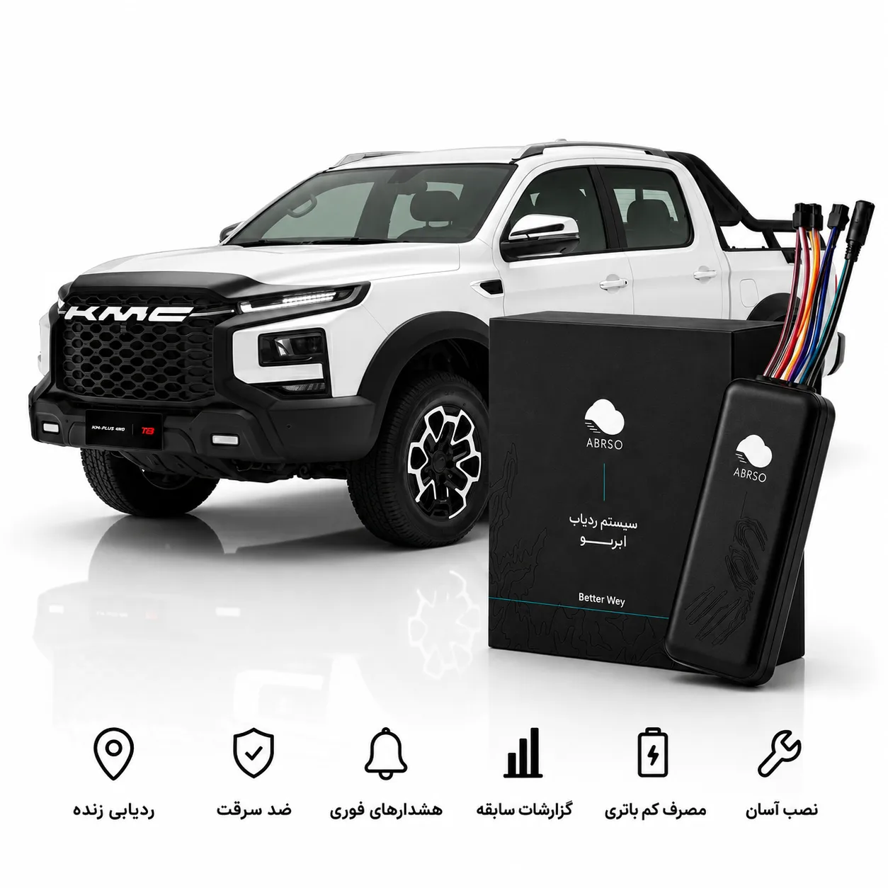 ردیاب خودرو ابرسو STS300 مناسب خودروهای KMC